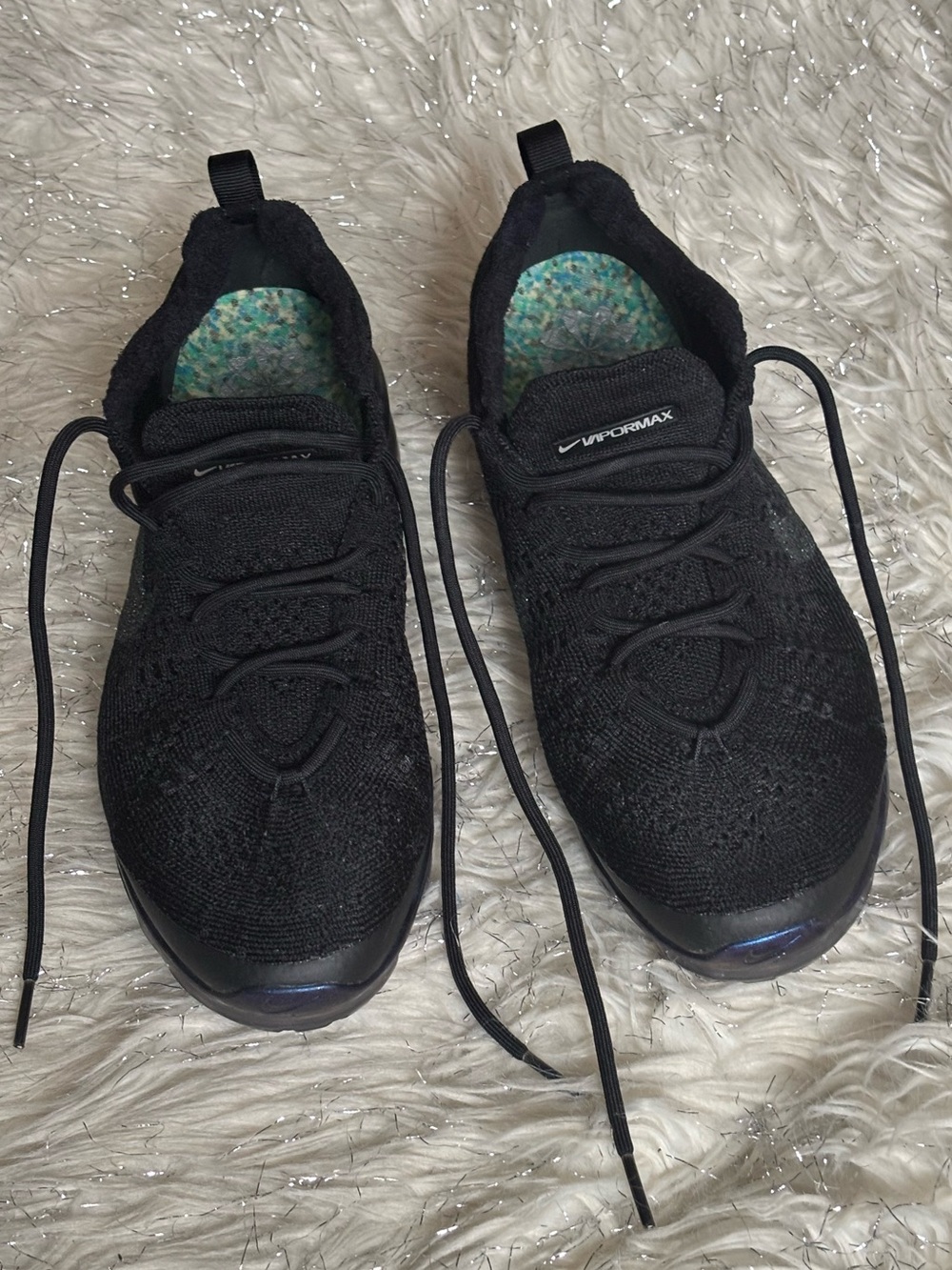 Nike Air VaporMax Black Women’s Flyknit Sneaker Size 8